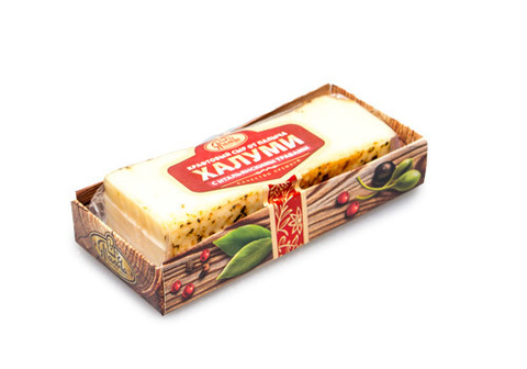 Сыр халуми с итальянскими травами от Палыча~200г