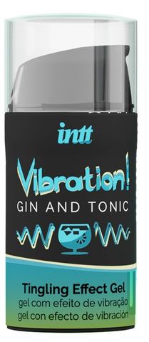 Жидкий интимный гель с эффектом вибрации Vibration! Gin   Tonic - 15 мл.