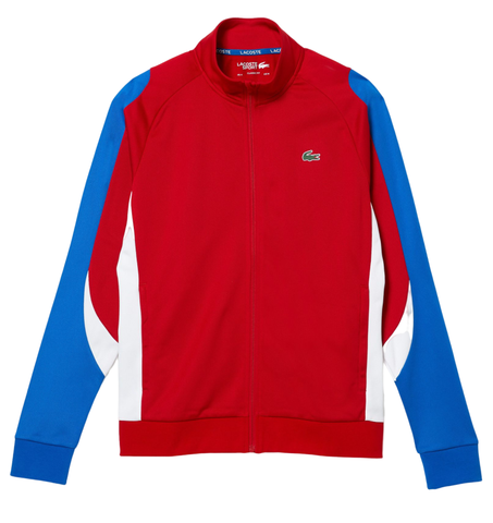 Куртка теннисная Lacoste SPORT Classic Fit Zip Tennis Sweatshirt - red/blue/white