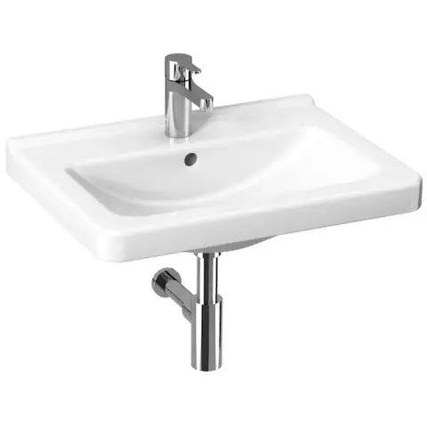 Jika 8.1042.4.000.104.1 CUBITO раковина 650x485, 1 отверстие под смеситель, белый