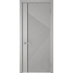 Купить Межкомнатная дверь экошпон Графика 8 эмалекс серый глухая
