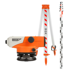 Комплект - оптический нивелир RGK N-24, рейка RGK TS-7 и штатив RGK S6-N N24S6TS7