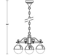 Садово парковый светильник серии Genova 88170