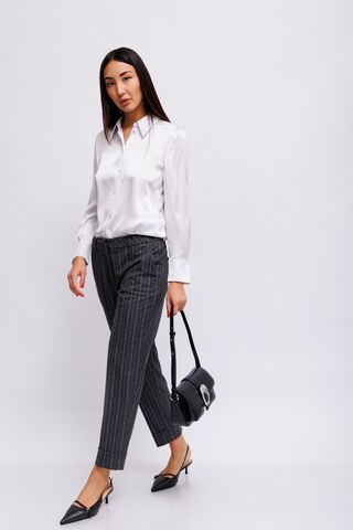 Marc Cain Брюки классические в полоску с технологией Wool Look