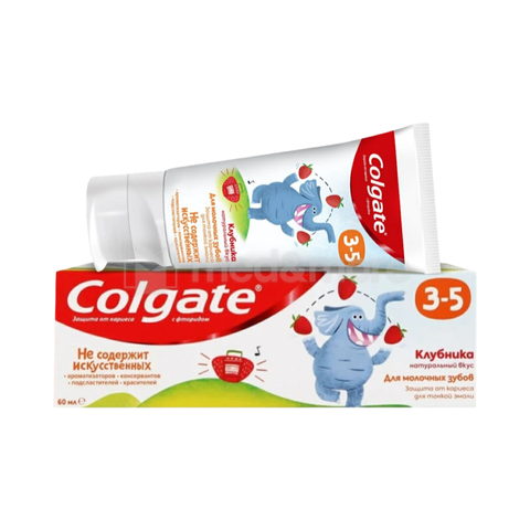 Зубная паста Колгайт детская клубника 3-5