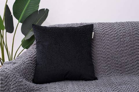 Наволочка 30х50 Sofi De MarkO Кристал черная