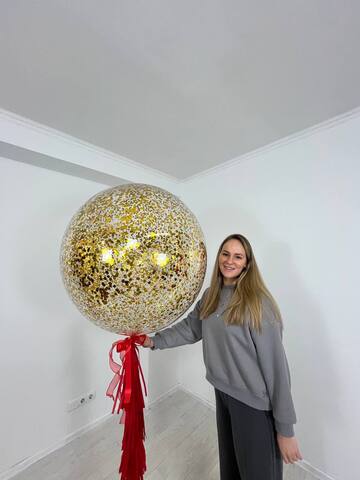 Гелевый шар баблс «Золотой новый год»