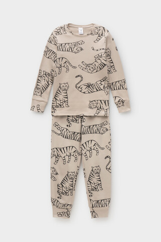 пижама  для мальчика  К 1552/24/темно-бежевый,тигры