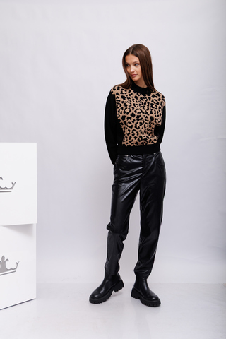 Marc Cain Sports Свитшот - джемпер с леопардовым узором