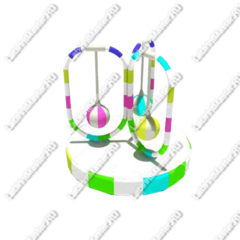 Электрическая карусель детская 4KIDS "Волшебные шары"