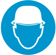 М02 "Работать в защитной каске (шлеме)"