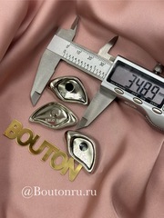 Пуговицы серебристые 