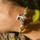 Бусина "Дом" позолота