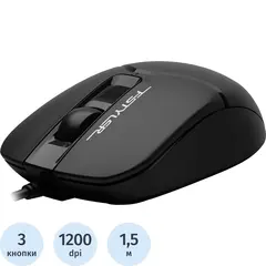 Мышь компьютерная A4Tech Fstyler FM12 чер опт (1200dpi) USB (3but)
