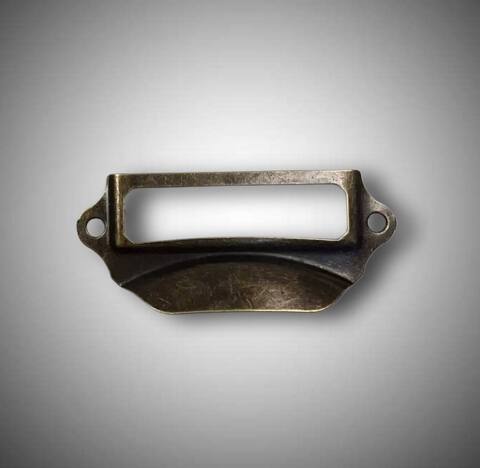 ручкка бирка цвет бронза 7*3см