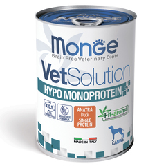 Monge VetSolution Dog Hypo Monoprotein для собак при пищевой непереносимости утка 400 г