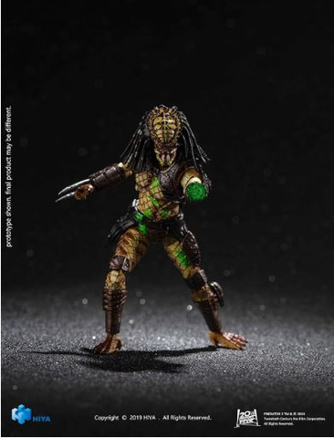 Фигурка Хищник Городской охотник поврежденный из фильма Хищник 2 1/18