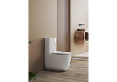 Унитаз напольный, безободковый, система смыва торнадо, Aquatek Оптима Плюс Квадро 620x355x790