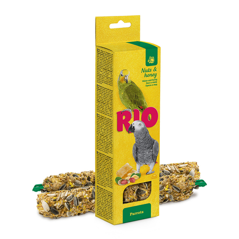 RIO Палочки для попугаев с орехами и медом, 2 шт - 90 г