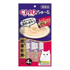 INABA Ciao Churu пюре для кошек Тунец с устрицами 14 г