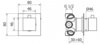 Cezares CZR-DEV5-01-Cr CZR-DEV5-01-Cr Встраиваемый пятиступенчатый переключател, хром