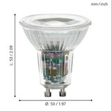 Лампа диммируемая Eglo LED LM-LED-GU10 5,2W 345Lm 3000K  11575 4