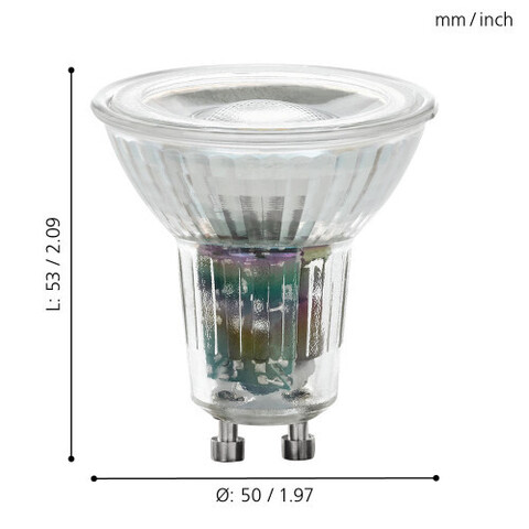 Лампа диммируемая Eglo LED LM-LED-GU10 5,2W 345Lm 3000K  11575 4