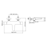 NEW Elbe 7411 Thermo Термостатический смеситель для ванны