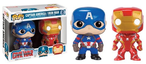 Funko POP! Marvel. Civil War: Captain America / Iron Man (2 pack) (Б/У)