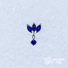 Pendant 3K Marquise Sapphire