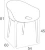 Комплект пластиковой мебели Siesta Contract Sky Folding 60 Pro, темно-серый
