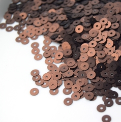 Пайетки плоские 4 мм. Tortora (856W)