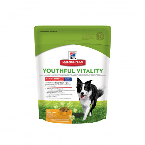 Hill's Youthful Vitality сухой корм для пожилых собак мелких пород (курица) 750г