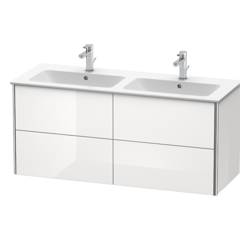 Duravit XSquare База под раковину 1280х478х560 мм, с 4 выдв ящиками, Цвет белый глянц.(для 233613) XS417502222