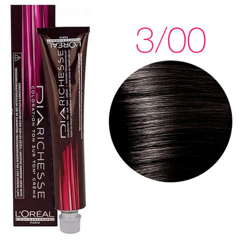 L'Oreal Professionnel Dia Richesse 3.00 (Глубокий темно- каштановый) - Краска для волос