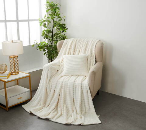 Плед 220х240 Sofi De MarkO Орландо молочный