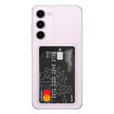 Силиконовый чехол с визитницей - кармашком для карт Clear Card для Samsung Galaxy S23 Plus (Прозрачный)