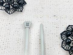 Спицы прямые тефлон, L 35 см, d 5 мм, 1 упаковка-2 спицы