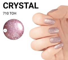 JEANMISHEL CRYSTAL 710 Лак для ногтей с блестками 3D эффект голографии  12мл