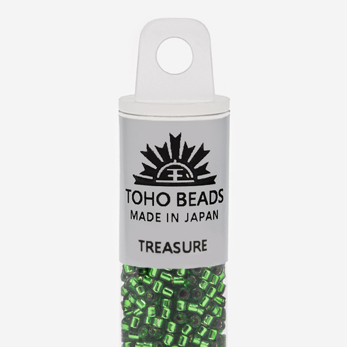 Японский бисер TOHO Treasure (№27B), с внутренним серебрением, прозрачный