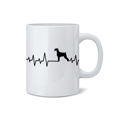 Кружка "Сердечный ритм со шнауцером"