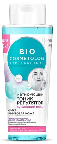 Bio Cosmetolog Тоник-регулятор матирующий эффект Фарфоровой кожи 260мл (Фабрика красоты)