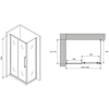Abber Schwarzer Diamant AG30150H-S75 Душевой уголок, 150x75x195, цвет: хром
