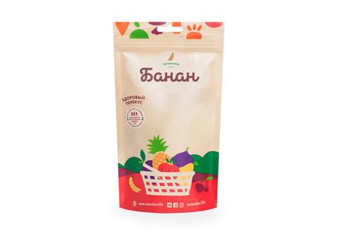 Здоровый фруктовый перекус из банана, 20г