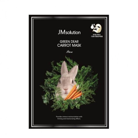 Успокаивающая тканевая маска с экстрактом моркови JMsolution Green Dear Rabbit Carrot Mask