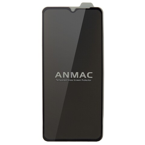 Защитное стекло 9H HD Privacy ANMAC для Samsung Galaxy A03, A03s (Антишпион) (Черная рамка)