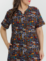 4630 Туника на пуговицах