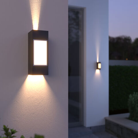 Уличный настенный светодиодный светильник 1638 TECHNO LED черный