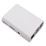 RA075 Корпус ACD White ABS Plastic Injection Molding case with Stripe for Raspberry Pi 3 B (белого цвета, овальный на винтах) (RASP1796) (494149)