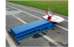 Стойка стритбольная складная с фанерным щитом, кольцом, сеткой и защитой Street Spektr Sport